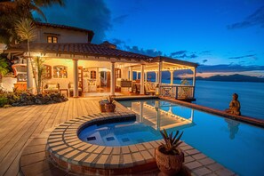 Outdoor pool - SCOTTLAND - idyllic, stylish, secluded 2 bedroom villa & pool at Smuggler's Cove (West End)