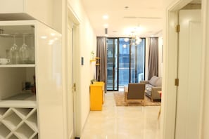 1 soverom, safe på rommet, strykejern/-brett og wi-fi (inkludert)