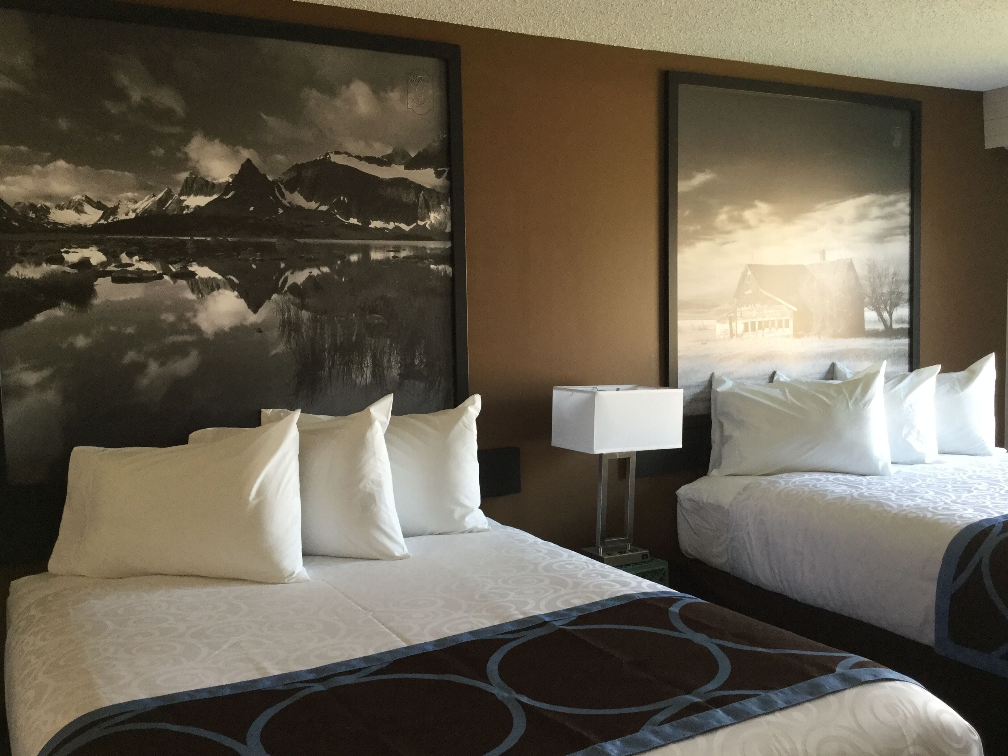 room, 2 queen beds, non smoking | desk, blackout curtains, iron/ironing board, free wifi