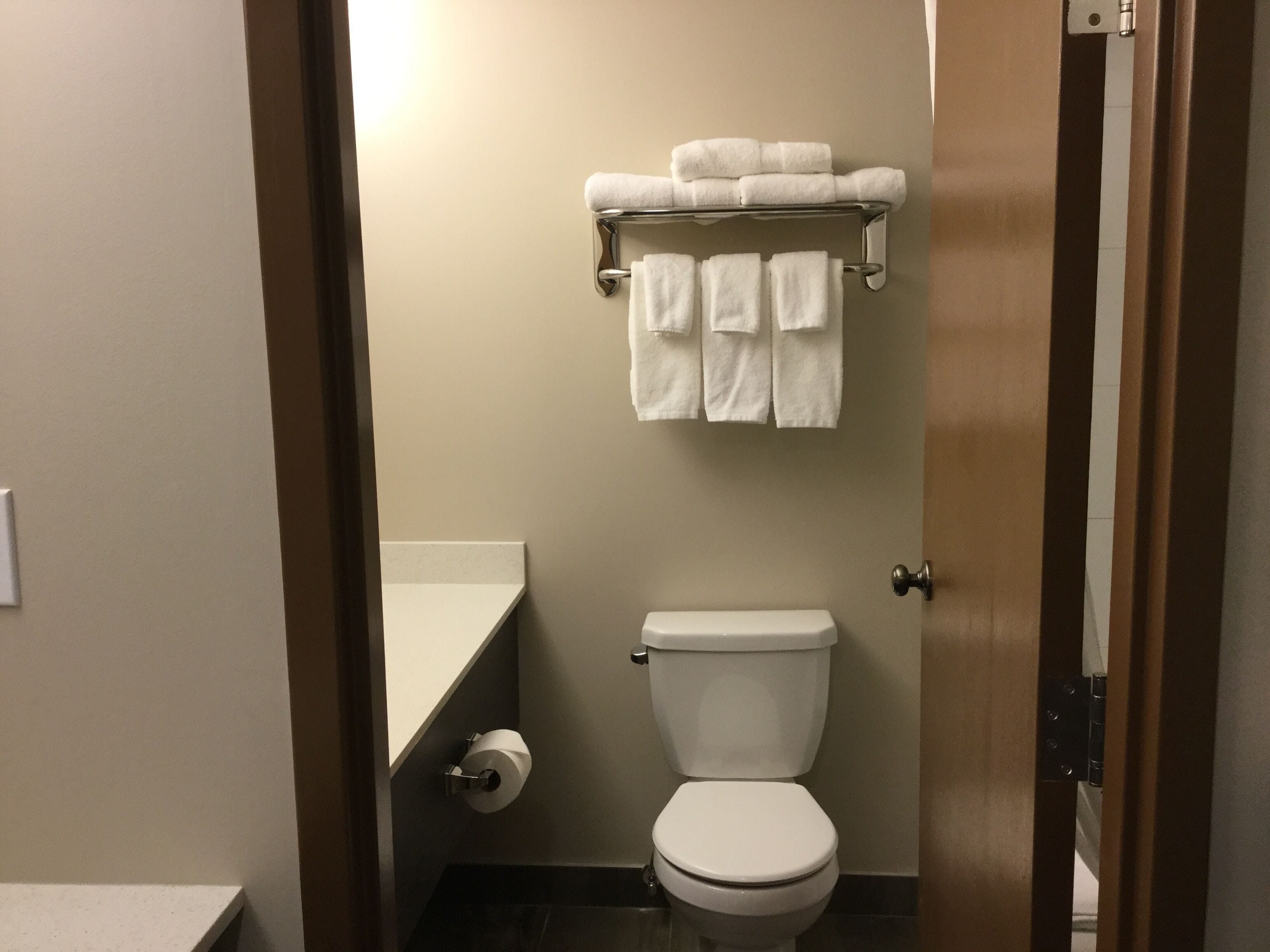 combined shower/bathtub, towels
