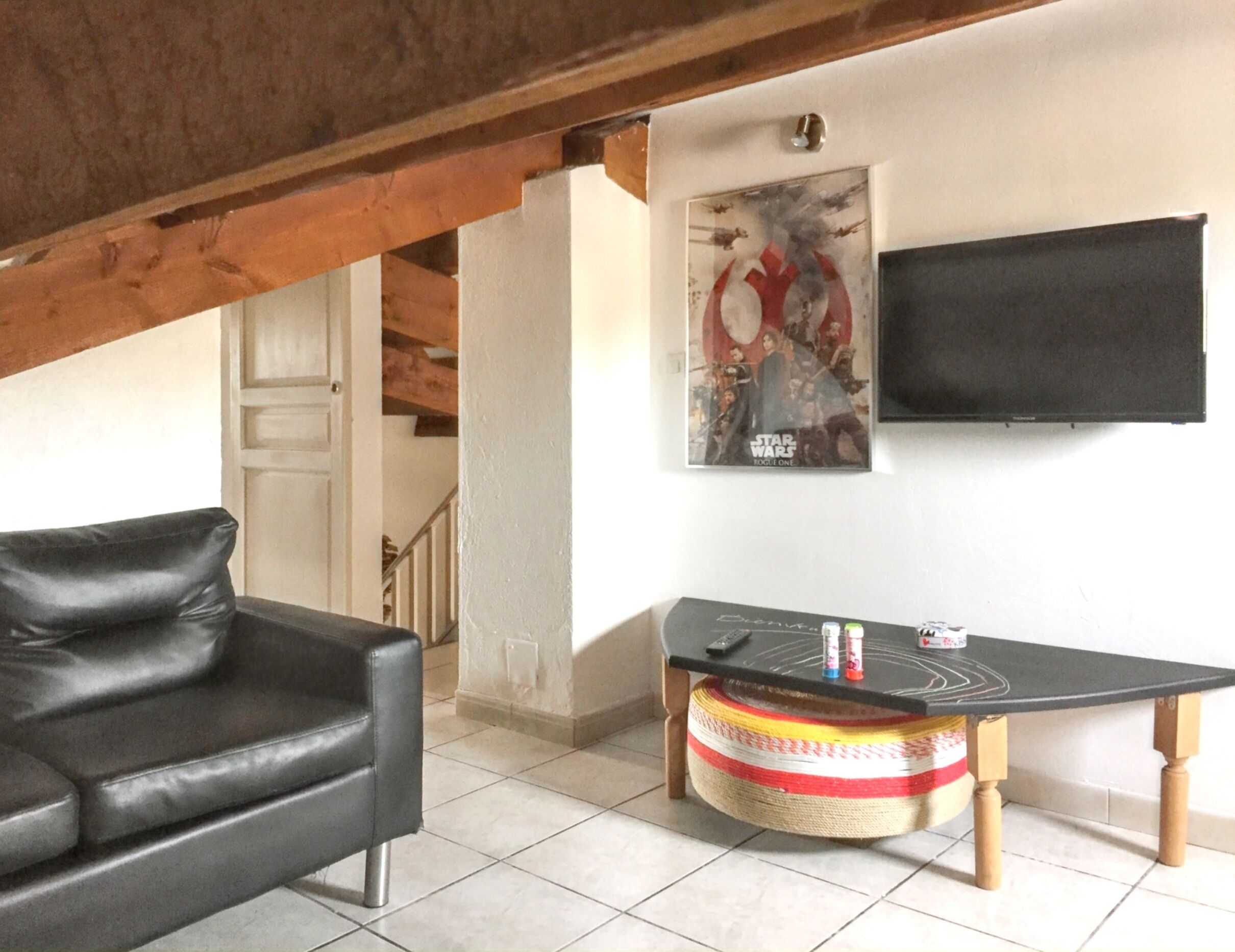 Flachbildfernseher, Kamin