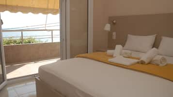 Panoramic-Suite, Mehrere Schlafzimmer | 2 Schlafzimmer, Bettwäsche aus ägyptischer Baumwolle