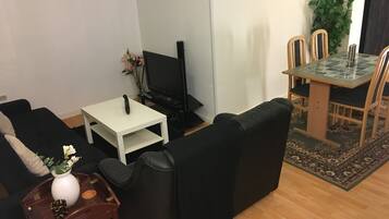 Deluxe-Apartment, Mehrere Betten, Nichtraucher | Wohnbereich
