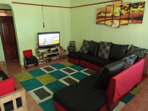 TV, DVD player, books, music library - LA MAISON KENYAN- Home away from home. Gem of Africa.Home of East Africa. Karibu (Nakuru)