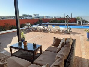 Outdoor dining - Extremely Private Villa in las Coloradas, Heated Pool & Jacuzzi, Wet Bar, Views. (Las Coloradas)