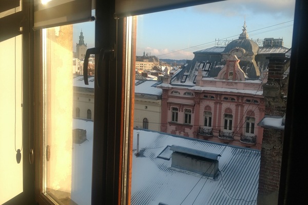 View from the bedrom, Potoski Palace and other palaces