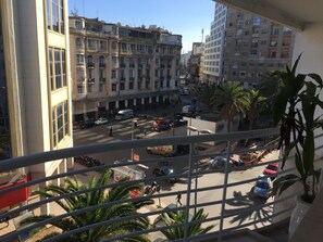 Vue sur la ville depuis l’hébergement