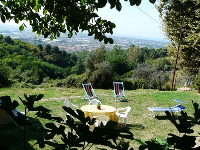 Nice small house with garden and breath-taking view over the Versilia Coast