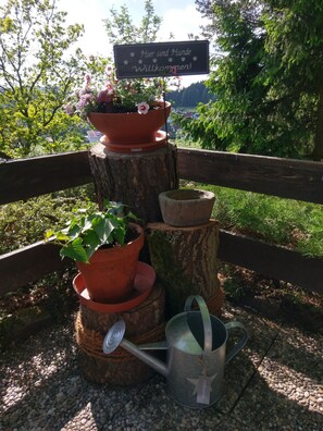 Exterior detail - Cozy wooden house with a fireplace and great views, fenced garden (Hatzfeld (Eder))