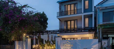 Façade de l’hébergement