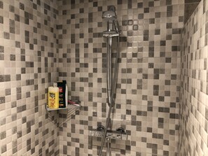 Free toiletries, hair dryer, towels, soap