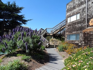 Entrance to the  condos at Pajaro Dunes.