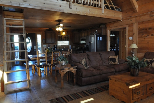 Smart TV, chimenea, reproductor de DVD y libros