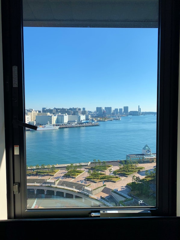 Twin kamer, niet-roken (Hollywood,High floor,ocean view) | Uitzicht op strand/zee