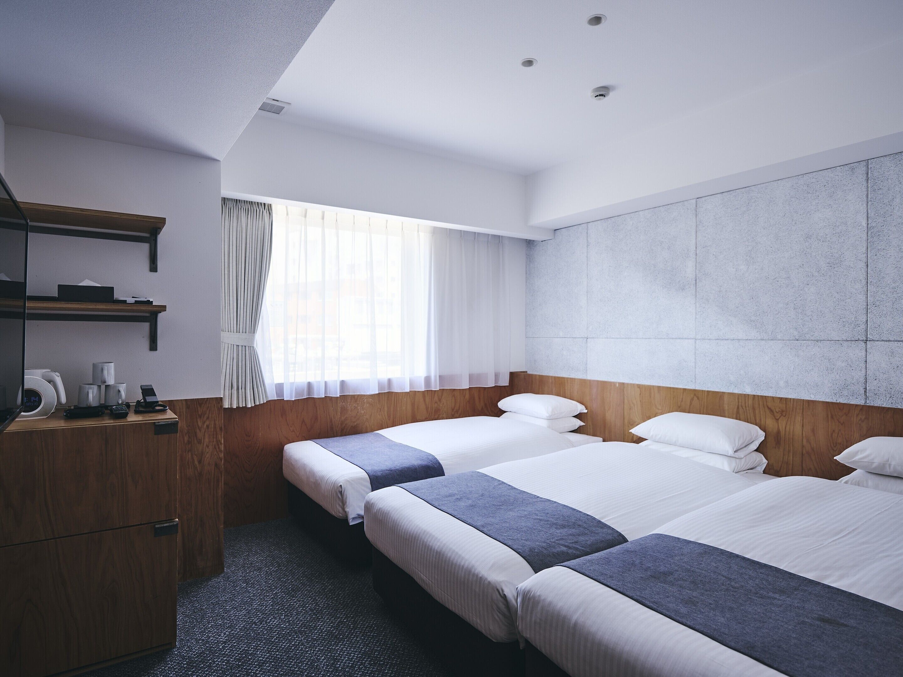 In-room safe, blackout curtains, soundproofing