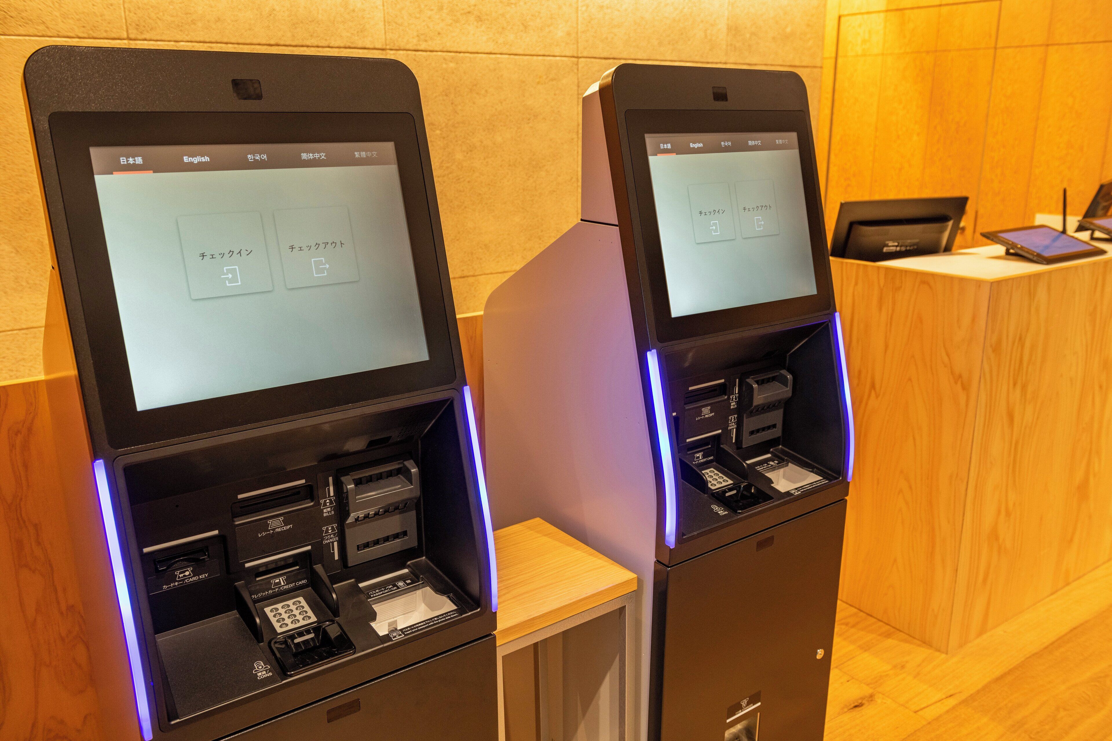 check-in/check-out kiosk