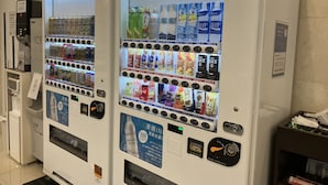 Two vending machines with various beverages and snacks. - Toyoko Inn Shizuoka Station (Shizuoka)
