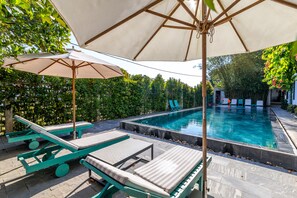 Outdoor pool, open 8:00 AM to 10:30 PM, pool umbrellas, pool loungers
