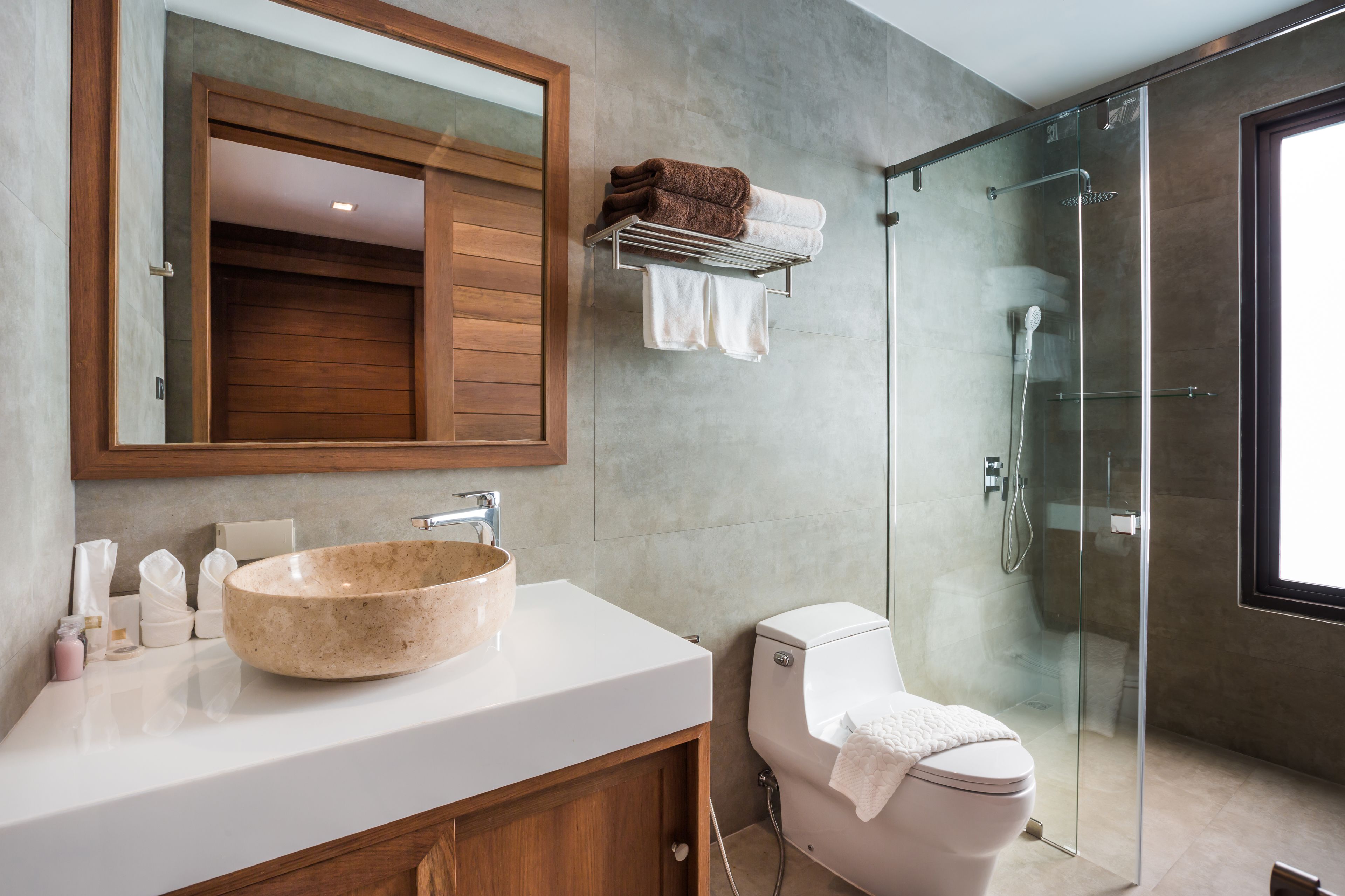 4-Bedroom Villa with Private Pool | Bathroom | Deep soaking tub, rainfall showerhead, free toiletries, hair dryer