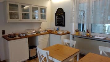 Daily buffet breakfast (EUR 15 per person)