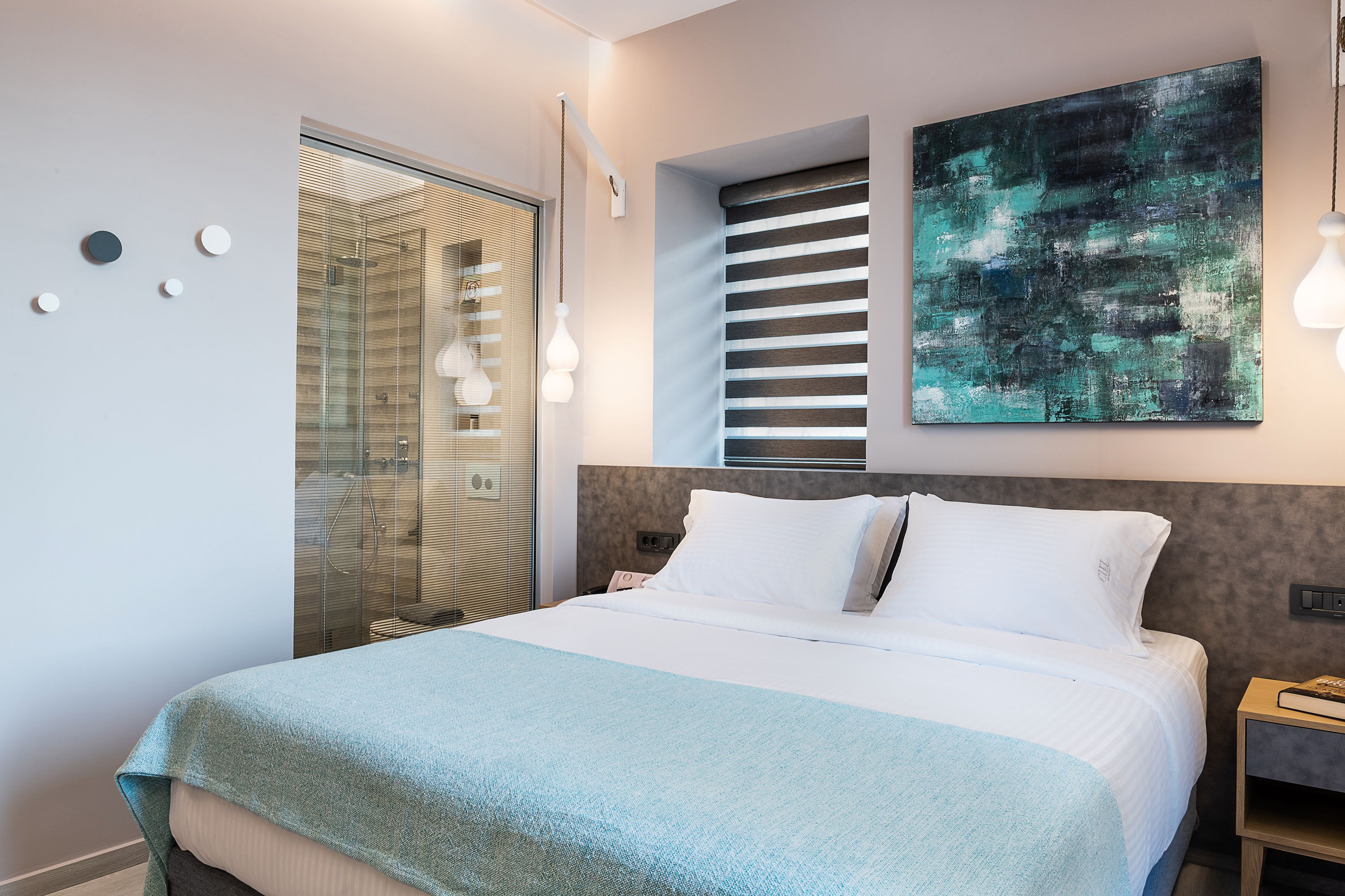 Junior suite, uitzicht op zee | Lakens van Egyptisch katoen, luxe beddengoed, pillowtop-bedden