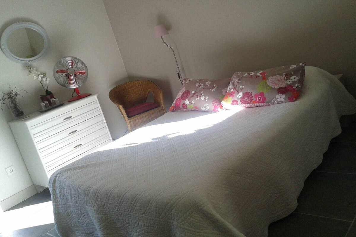 Habitación doble Confort, baño en la habitación, vista al jardín (Chambre du bas) | Vista desde la propiedad