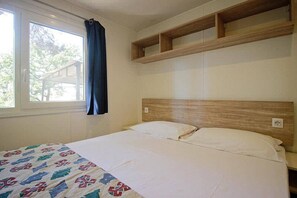 Comfort stacaravan, 2 slaapkamers | Beddengoed