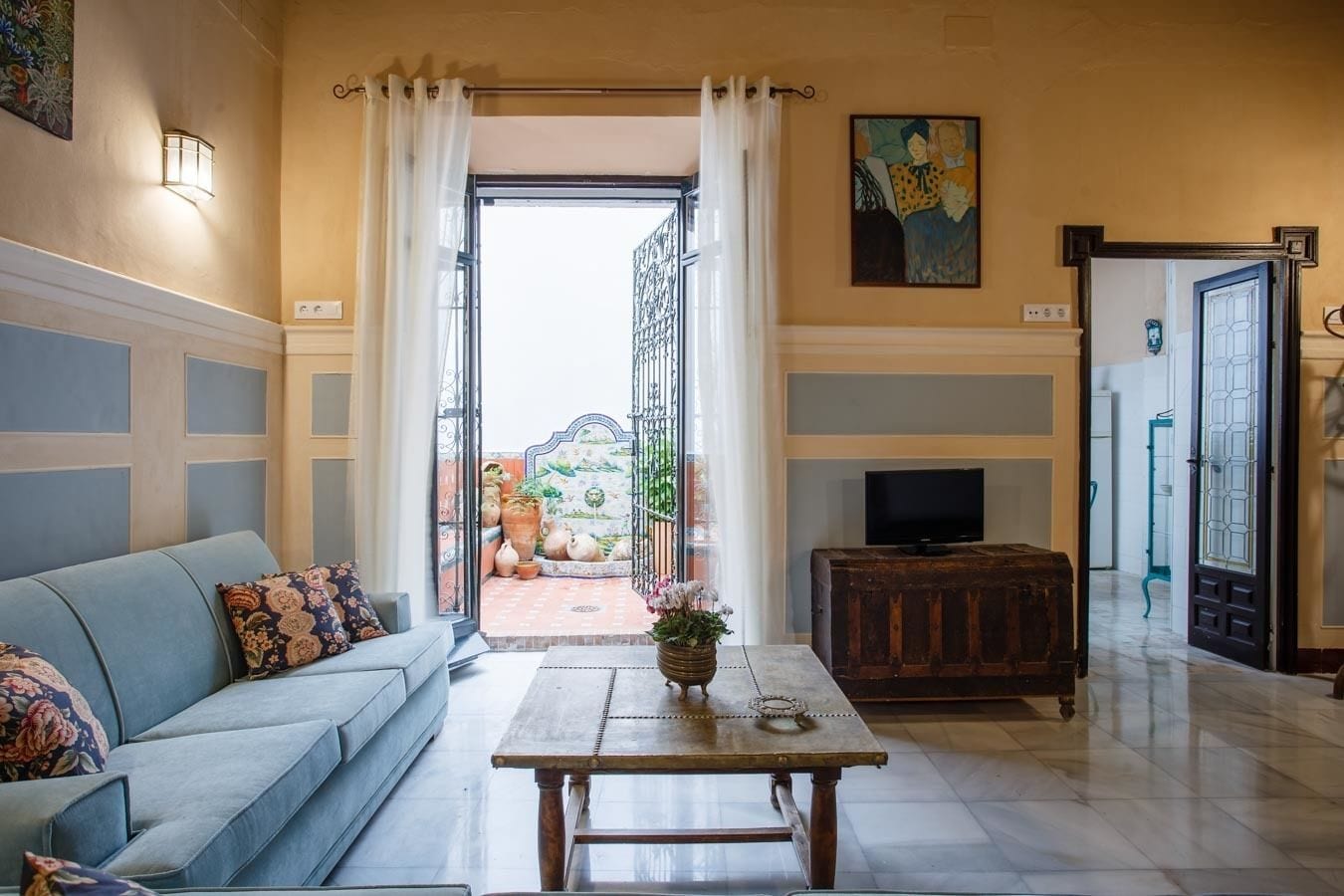 Standaard suite, patio | Uitzicht op de binnenplaats