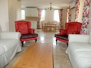 Villa | Living area | LCD TV, fireplace - Patara 2 Solovilla (Fethiye)