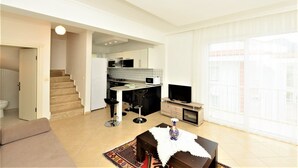 Apartment, 2 Bedrooms, Non Smoking | Living area | LCD TV - Olympia Apartments 5 Solovilla (Fethiye)