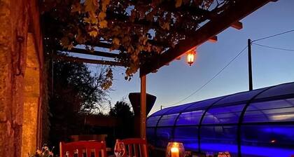 La BlatièreGITES with pool,sauna & gym-games room. Rural setting close to it all