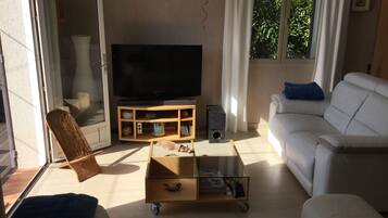 Télévision, lecteur de DVD, livres, chaßne hi-fi
