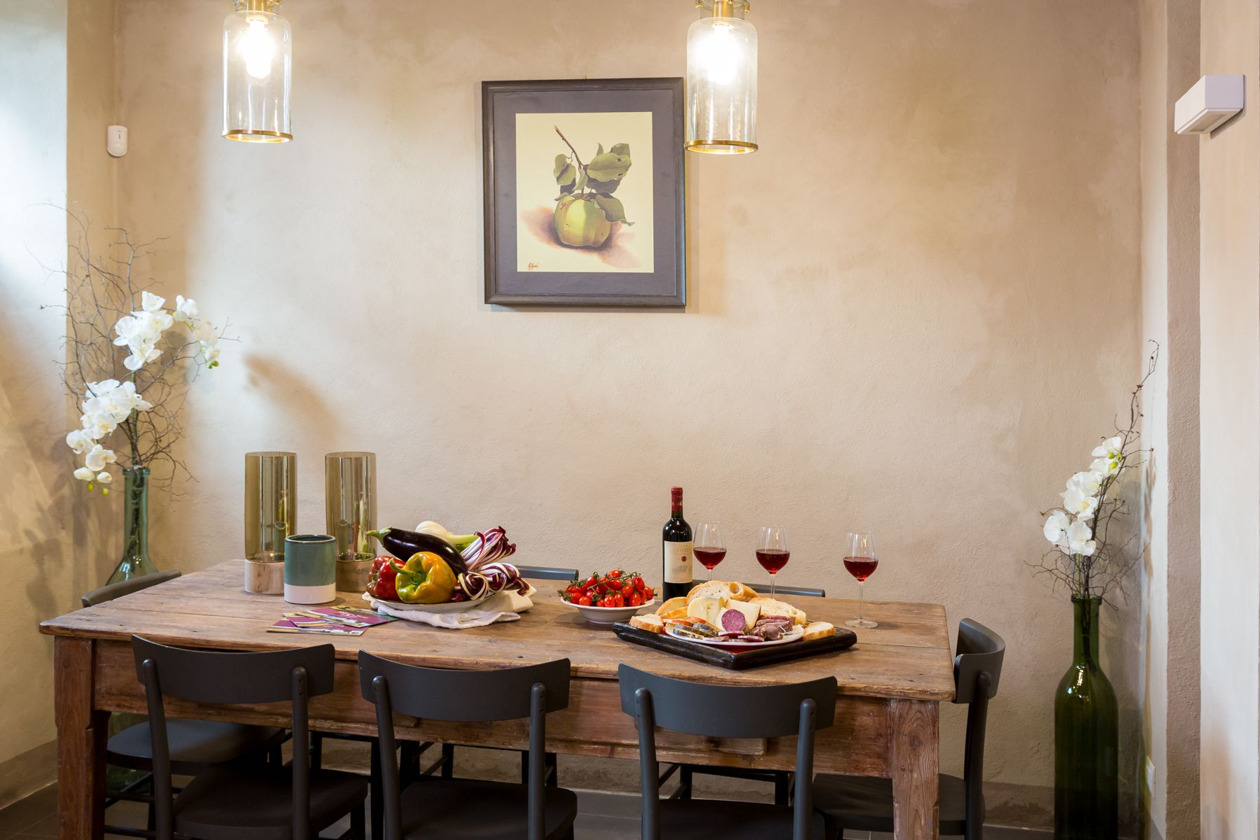 Ferienhaus, 5 Schlafzimmer, eigener Pool | Essbereich im Zimmer