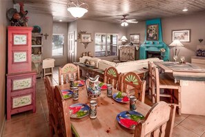 Cabin, Multiple Beds, Hot Tub, Mountain View | Private kitchen - Adobe Hacienda - Three Bedroom Cabin with Hot Tub (Ruidoso)
