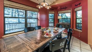 Cabin, Multiple Beds, Hot Tub, Mountain View | Private kitchen | Coffee/tea maker, fridge, microwave, oven