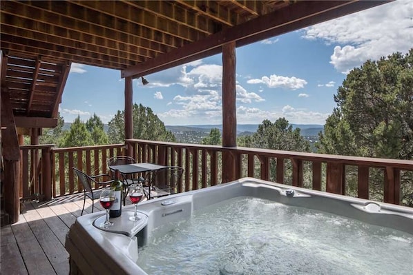 Cabin, Multiple Beds, Hot Tub, Mountain View | Spa - Buena Vida - Three Bedroom Cabin with Hot Tub (Ruidoso)