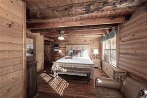 Cabin, Multiple Beds, Hot Tub, Mountain View | 3 bedrooms, free WiFi, bed sheets