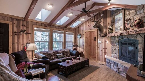 Cabin, Multiple Beds, Hot Tub, Mountain View | Living room - Chestnut Lodge - Four Bedroom Cabin with Hot Tub (Ruidoso)
