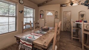 Private kitchen - Cowboy Cabin - Two Bedroom Cabin with Hot Tub (Ruidoso)