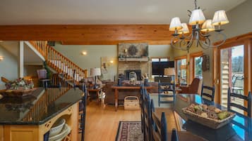 House, Multiple Beds, Fireplace | Private kitchen