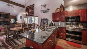 Cabin, Multiple Beds, Patio, Mountain View | Private kitchen - DreamCatcher - Two Bedroom Cabin (Ruidoso)