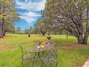 Cabin, Multiple Beds, Patio, Garden View | Property grounds - High Mesa Escape - Three Bedroom Cabin (Alto)