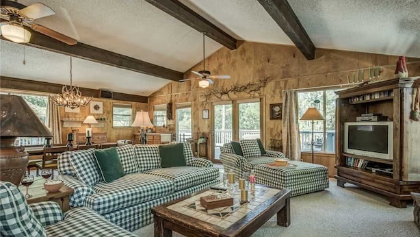 Cabin, Multiple Beds, Patio, Mountain View | Living room - Holly Haven - Five Bedroom Cabin (Alto)