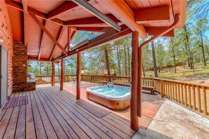 Cabin, Multiple Beds, Hot Tub, Garden View | Property grounds - Lincoln Log Cabin - Three Bedroom Cabin with Hot Tub (Ruidoso)