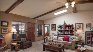Cabin, Multiple Beds, Patio, Mountain View | Living room - Natures Outlook - Three Bedroom Cabin (Ruidoso)