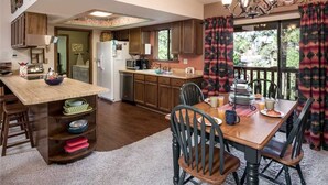 Cabin, Multiple Beds, Patio, Mountain View | Private kitchen - Natures Outlook - Three Bedroom Cabin (Ruidoso)