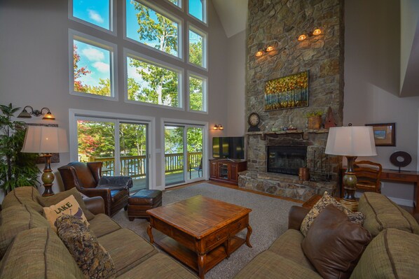 TV, fireplace, DVD player