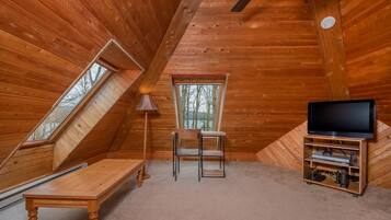 TV, fireplace, DVD player