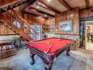 Billiards - River Bend Lodge - Five Bedroom Cabin (Ruidoso)
