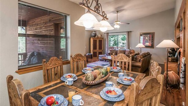Cabin, Multiple Beds, Patio, Mountain View | Private kitchen - Riverside House - Three Bedroom Cabin (Ruidoso)